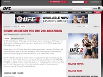 Bild zum Artikel: Conor McGregor von UFC 200 abgezogen