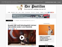 Bild zum Artikel: Respekt! ZDF stellt Schmähgedicht (minimal überarbeitet) wieder in die Mediathek