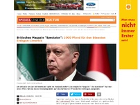 Bild zum Artikel: Britisches Magazin 'Spectator': 1000 Pfund für den bösesten Erdogan-Limerick
