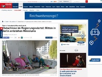 Bild zum Artikel: Obdachlose im Regierungsviertel: Mitten in Berlin entstehen Minislums