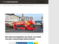 Bild zum Artikel: Alle Sehenswürdigkeiten der Stadt: Linz bietet Touristen zweiminütige Stadtrundfahrt