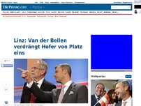 Bild zum Artikel: Linz: Van der Bellen verdrängt Hofer von Platz eins