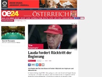 Bild zum Artikel: Lauda fordert Rücktritt der Regierung