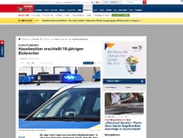 Bild zum Artikel: Drama in NRW - Hausbesitzer erschießt 18-jährigen Einbrecher