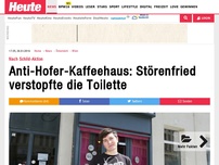 Bild zum Artikel: Nach Schild-Aktion: Anti-Hofer-Kaffeehaus: Besitzerin bangt um Leben