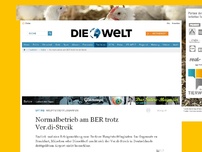 Bild zum Artikel: Hauptstadtflughafen: Normalbetrieb am BER trotz Ver.di-Streik