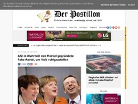 Bild zum Artikel: AfD in Wahrheit von Merkel gegründete Fake-Partei, um Volk ruhigzustellen