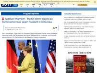 Bild zum Artikel: Absoluter Wahnsinn - Merkel stimmt Obama zu: Bundeswehreinsatz gegen Russland in Osteuropa