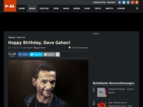Bild zum Artikel: Happy Birthday, Dave Gahan!