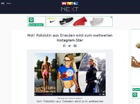 Bild zum Artikel: Hot! Polizistin aus Dresden wird zum weltweiten Instagram-Star