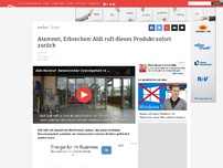 Bild zum Artikel: Atemnot, Erbrechen: Aldi ruft dieses Produkt sofort zurück