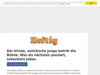 Bild zum Artikel: Der blinde, autistische Junge betritt die Bühne. Was als nächstes passiert, schockiert jeden.