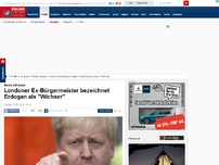 Bild zum Artikel: Boris Johnson - Londoner Ex-Bürgermeister nennt Erdogan einen 'Wichser'