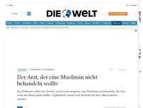Bild zum Artikel: 'Strenge Stausberg': Der Arzt, der eine Muslimin nicht behandeln wollte