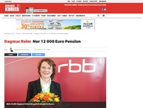 Bild zum Artikel: Dagmar Reim: Nur 12 000 Euro Pension