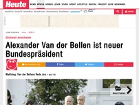 Bild zum Artikel: Stichwahl entschieden: Alexander Van der Bellen ist neuer Bundespräsident