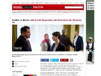 Bild zum Artikel: Treffen in Berlin: AfD bricht Gespräche mit Zentralrat der Muslime ab