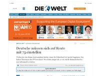Bild zum Artikel: Schock-Prognose des IW: Deutsche müssen sich auf Rente mit 73 einstellen