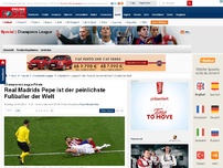 Bild zum Artikel: Champions-League-Finale - Wenn Männer wie Memmen fallen: Pepe ist der peinlichste Fußballer der Welt
