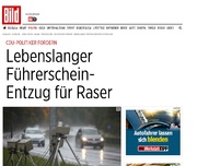 Bild zum Artikel: CDU-Plan - Lebenslanger Führerschein-Entzug für Raser