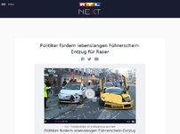 Bild zum Artikel: Politiker fordern lebenslangen Führerschein-Entzug für Raser