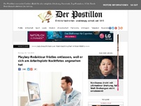 Bild zum Artikel: Sah sich Nacktfotos am Arbeitsplatz an: Playboy-Redakteur fristlos entlassen