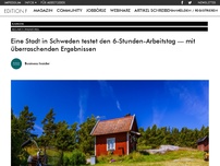 Bild zum Artikel: Eine Stadt in Schweden testet den 6-Stunden-Arbeitstag — mit überraschenden Ergebnissen