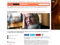 Bild zum Artikel: Friedensaktivist: Cap-Anamur-Gründer Rupert Neudeck ist tot