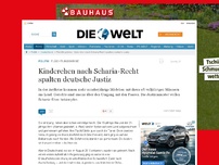 Bild zum Artikel: Flüchtlingskrise: Kinderehen nach Scharia-Recht spalten deutsche Justiz