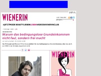 Bild zum Artikel: Warum das bedingungslose Grundeinkommen nicht faul, sondern frei macht