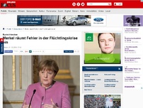 Bild zum Artikel: Bunte-Interview - Merkel räumt Fehler in der Flüchtlingskrise ein