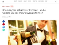 Bild zum Artikel: Studie bestätigt: Champagner schützt vor Demenz