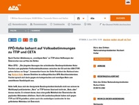 Bild zum Artikel: FPÖ-Hofer beharrt auf Volksabstimmungen zu TTIP und CETA