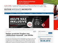 Bild zum Artikel: Italien erwartet Exodus von „biblischem Ausmaß“ aus Afrika