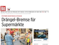 Bild zum Artikel: Mehr Diskretion an Kasse - Drängel-Bremse für Supermärkte