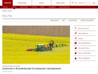 Bild zum Artikel: Glyphosat in Brandenburger Grundwasser nachgewiesen