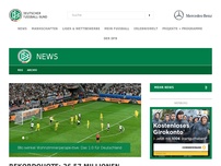 Bild zum Artikel: Rekordquote: 26,57 Millionen Zuschauer sahen deutschen EM-Auftaktsieg
