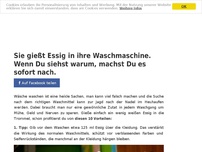 Bild zum Artikel: Sie gießt Essig in ihre Waschmaschine. Wenn Du siehst warum, machst Du es sofort nach.