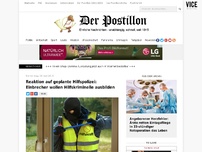 Bild zum Artikel: Reaktion auf geplante Hilfspolizei: Einbrecher wollen Hilfskriminelle einsetzen