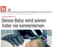 Bild zum Artikel: Traurig schönes Foto - Dieses Baby wird seinen Vater nie kennenlernen