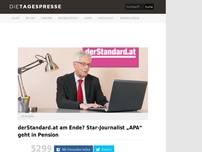 Bild zum Artikel: derStandard.at am Ende? Star-Journalist „APA“ geht in Pension