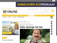 Bild zum Artikel: Deutscher Schauspieler - Götz George ist tot