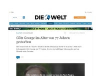 Bild zum Artikel: Schauspieler: Götz George im Alter von 77 Jahren gestorben