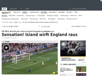 Bild zum Artikel: Sensation! Island wirft England raus
