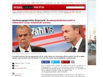 Bild zum Artikel: Verfassungsgerichts-Entscheid: Bundespräsidentenwahl in Österreich muss wiederholt werden
