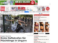 Bild zum Artikel: Erste Haftstrafen für Flüchtlinge in Ungarn