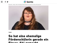 Bild zum Artikel: Diese ehemalige Förderschülerin hat gerade ein Einser-Abi gemacht