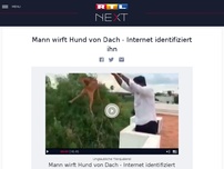 Bild zum Artikel: Mann wirft Hund von Dach - Internet identifiziert ihn
