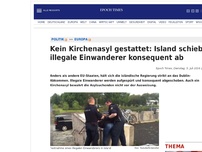 Bild zum Artikel: Kein Kirchenasyl gestattet: Island schiebt illegale Einwanderer konsequent ab
