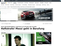 Bild zum Artikel: 21 Monate! Haftstrafe für Messi
